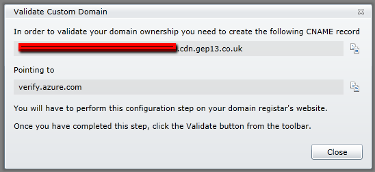 Validate Custom Domain Name