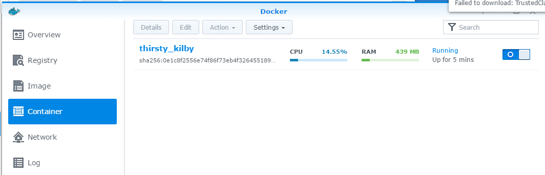 Docker Temporary Containers
